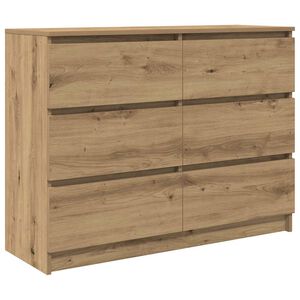 vidaXL sk&aelig;nk 100x35x76 cm konstrueret tr&aelig; kunsteg