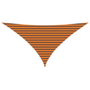 vidaXL Solskygge sejl Orange og Brun 3,5 x 3,5 x 4,9 m