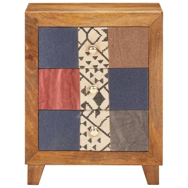 vidaXL sengebord 40x30x50 cm massivt mangotr&aelig;