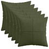 vidaXL Pudebetr&aelig;k 6 stk. ALMELO Gr&oslash;n 40 x 40 cm cordfl&oslash;jl
