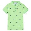 Polo til børn str. 92 neongrøn