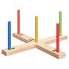 vidaXL Ring Toss Game Set Natur og R&oslash;d 41 x 41 x 16 cm