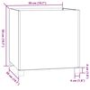 vidaXL plantekasse med ben 50x50x50 cm cortenstål rustfarvet