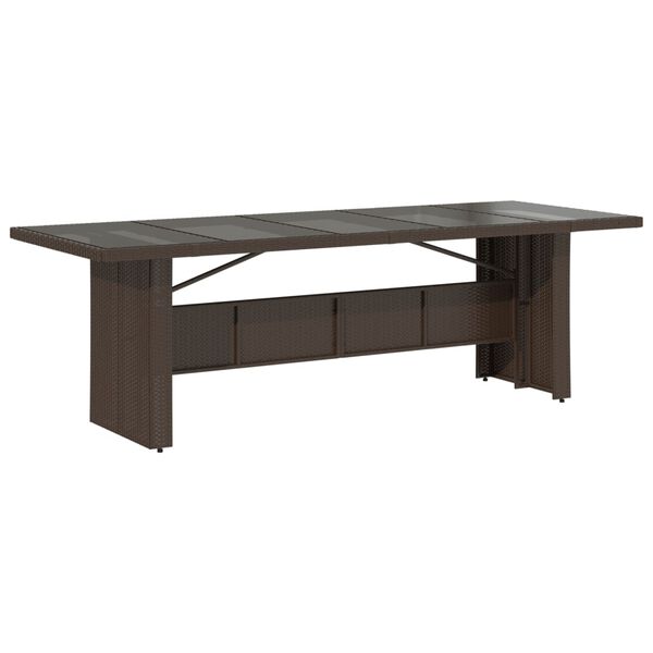 vidaXL bistrosæt til haven 9 dele med hynder polyrattan beige