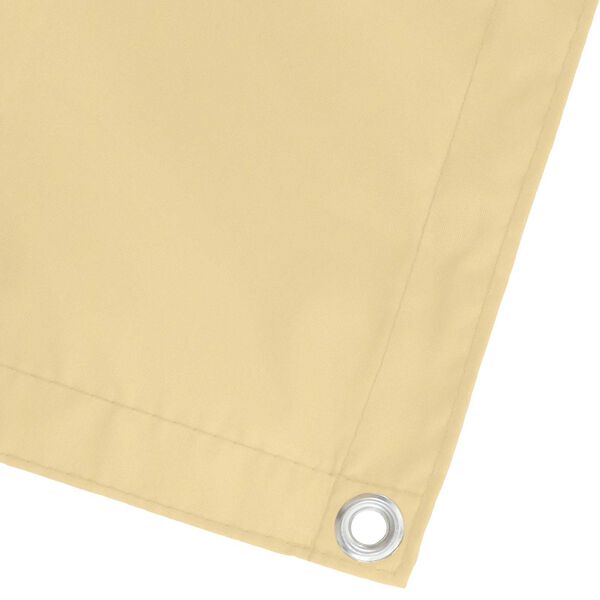 vidaXL Altan Sk&aelig;rm Sandfarvet 100 x 1000 cm Oxford stof