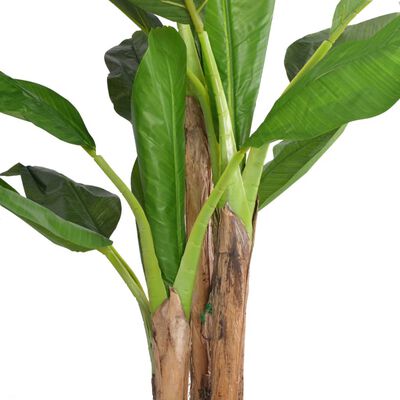 vidaXL kunstig bananplante med potte 175 cm grøn