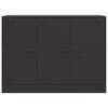 vidaXL skænk 99x39x73 cm stål sort