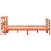vidaXL sengeramme uden madras 140x190 cm massivt fyrretr&aelig; gyldenbrun