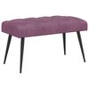 vidaXL B&aelig;nk med knap tufting Lilla 80 x 40 x 46 cm Fl&oslash;jl