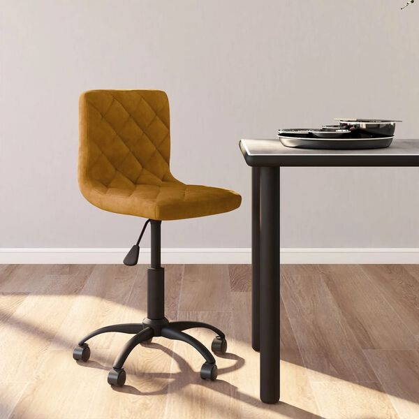 vidaXL drejelig spisebordsstol fl&oslash;jl brun