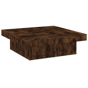 vidaXL sofabord 90x90x28 cm konstrueret tr&aelig; r&oslash;get egetr&aelig;sfarve