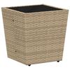 vidaXL Have Bistro Sæt 3 pcs Beige Poly rattan