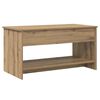 vidaXL Sofabord Artisan Egetr&aelig; 80 x 50,5 x 41,5 cm Konstrueret tr&aelig;