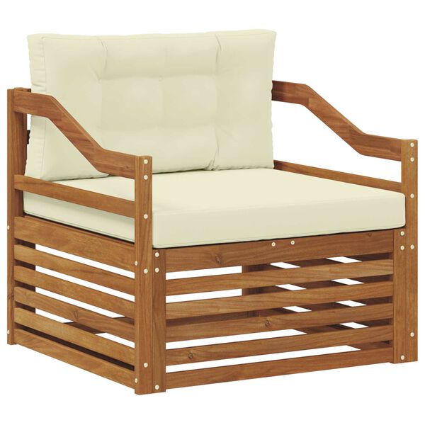 vidaXL Udend&oslash;rs sofagruppe Massivt Akacietr&aelig; Naturfarvet