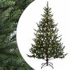 vidaXL Kunstigt Hinged Juletr&aelig; 180 cm 300 LED'er Varm hvid