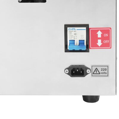 vidaXL professionel vakuumpakkemaskine til bord rustfrit stål 750W