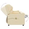 vidaXL 4-personers massagestol med kopholdere stof cremefarvet