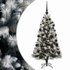 vidaXL Kunstigt h&aelig;ngslet juletr&aelig; med julekugler 120 cm 150 LED'er