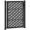 vidaXL havel&aring;ge sort 100x125 cm st&aring;l krydsdesign