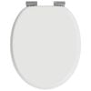 vidaXL Toilet s&aelig;de 2 pcs Hvid 44 x 38 cm MDF plade