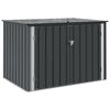 vidaXL Have Opbevaringskasse Sort 151,5 x 107 x 100 cm St&aring;l