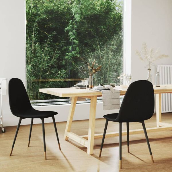 vidaXL spisebordsstole 2 stk. stof sort