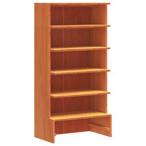 vidaXL skoreol 52x30x104 cm massivt fyrretr&aelig; gyldenbrun