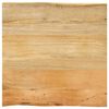 vidaXL bordplade 40x40x3,8 cm naturlig kant massivt mangotr&aelig;