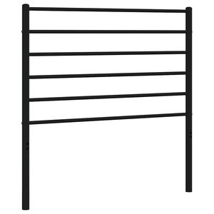 vidaXL udskiftningsgavl 107 cm metal sort