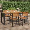 vidaXL havebord med U-formede ben 180x90x75 cm massivt akacietr&aelig;
