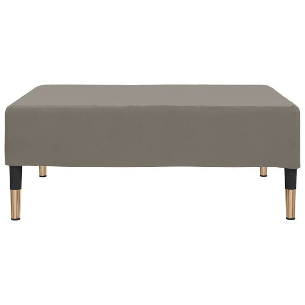 vidaXL fodskammel 78x56x32 cm fløjl lysegrå