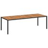 vidaXL Havem&oslash;bel Bord Sort polyrattan