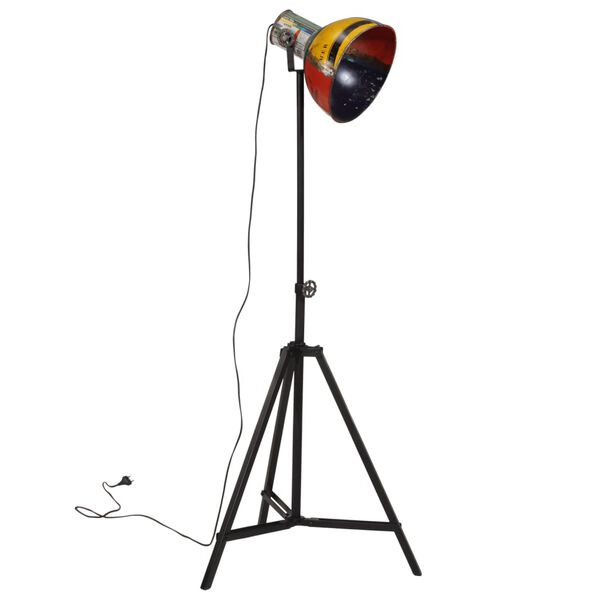 vidaXL gulvlampe 61x61x90/150 cm 25 W E27 flerfarvet