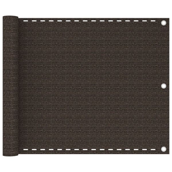 vidaXL altanafsk&aelig;rmning 75x300 cm HDPE brun