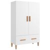 vidaXL skab 70x31x115 cm konstrueret tr&aelig; hvid