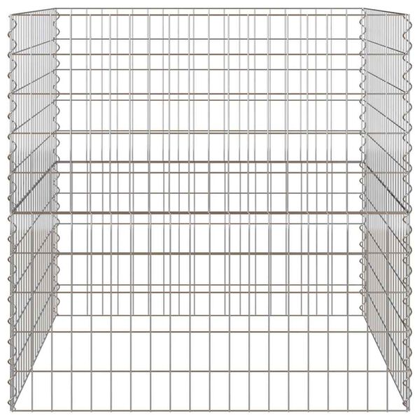 vidaXL Square Komposter 100 x 100 x 100 cm Jern