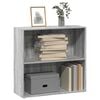 vidaXL bogreol 80x30x77 cm konstrueret tr&aelig; gr&aring; sonoma-eg