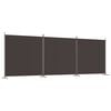 vidaXL 3-panels rumdeler 525x180 cm stof brun