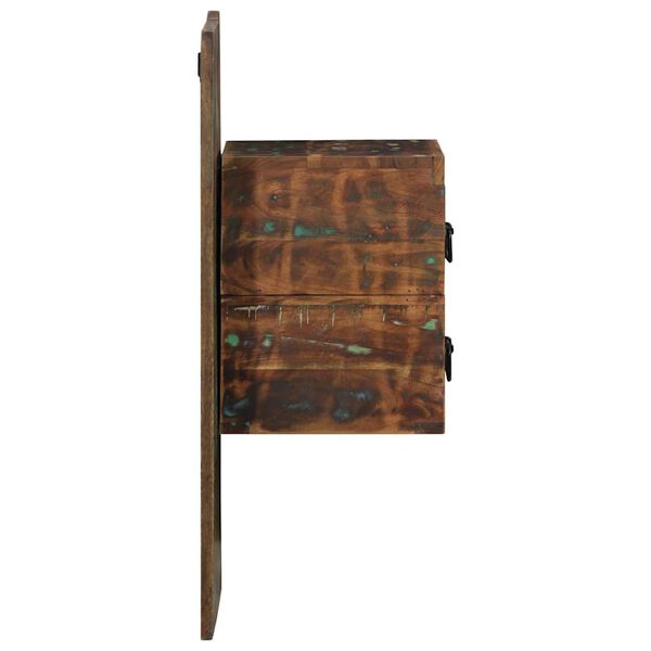 vidaXL sengeskab 60x32x80 cm massivt genbrugstr&aelig; flerfarvet