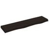 vidaXL v&aelig;ghylde 80x20x4 cm behandlet massivt egetr&aelig; m&oslash;rkebrun
