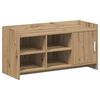 vidaXL Sko skab 100 x 39,5 x 51 cm Konstrueret tr&aelig; Artisan-eg