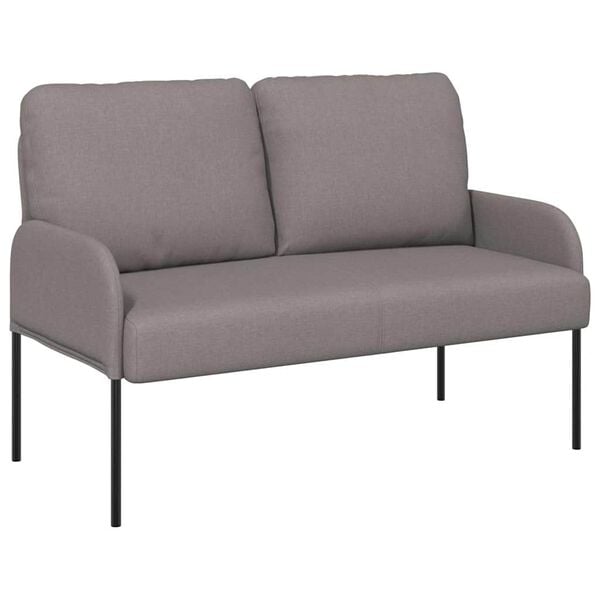 vidaXL Sofaer med pude 110cm Gr&aring;brun Krydsfin&eacute;r