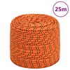 vidaXL tovv&aelig;rk til b&aring;d 6 mm 25 m polypropylen orange