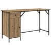 vidaXL Computerbord Artisan Egetr&aelig; Konstrueret tr&aelig; 131 x 48 x 75 cm