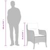 vidaXL havestole med hynder 2 stk. polyrattan beige