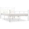 vidaXL sengestel 120x200 cm metal hvid
