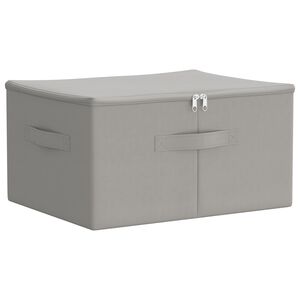 vidaXL Opbevaringskasse Ikke-v&aelig;vet stof 43 x 34 x 23 cm 33,6 L Gr&aring;
