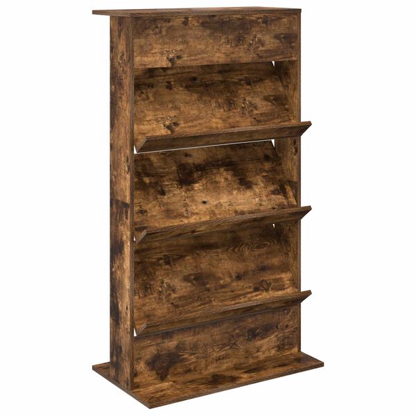 vidaXL Magasin Rack R&oslash;get eg 70 x 41 x 126 cm Konstrueret tr&aelig;