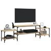 vidaXL tv-bord 197x35x52 cm konstrueret træ sonoma-eg