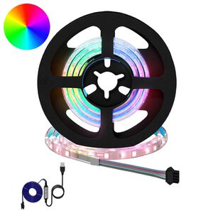 vidaXL LED Strip 2 stk. Sort og Gennemsigtig Kobber og plastik